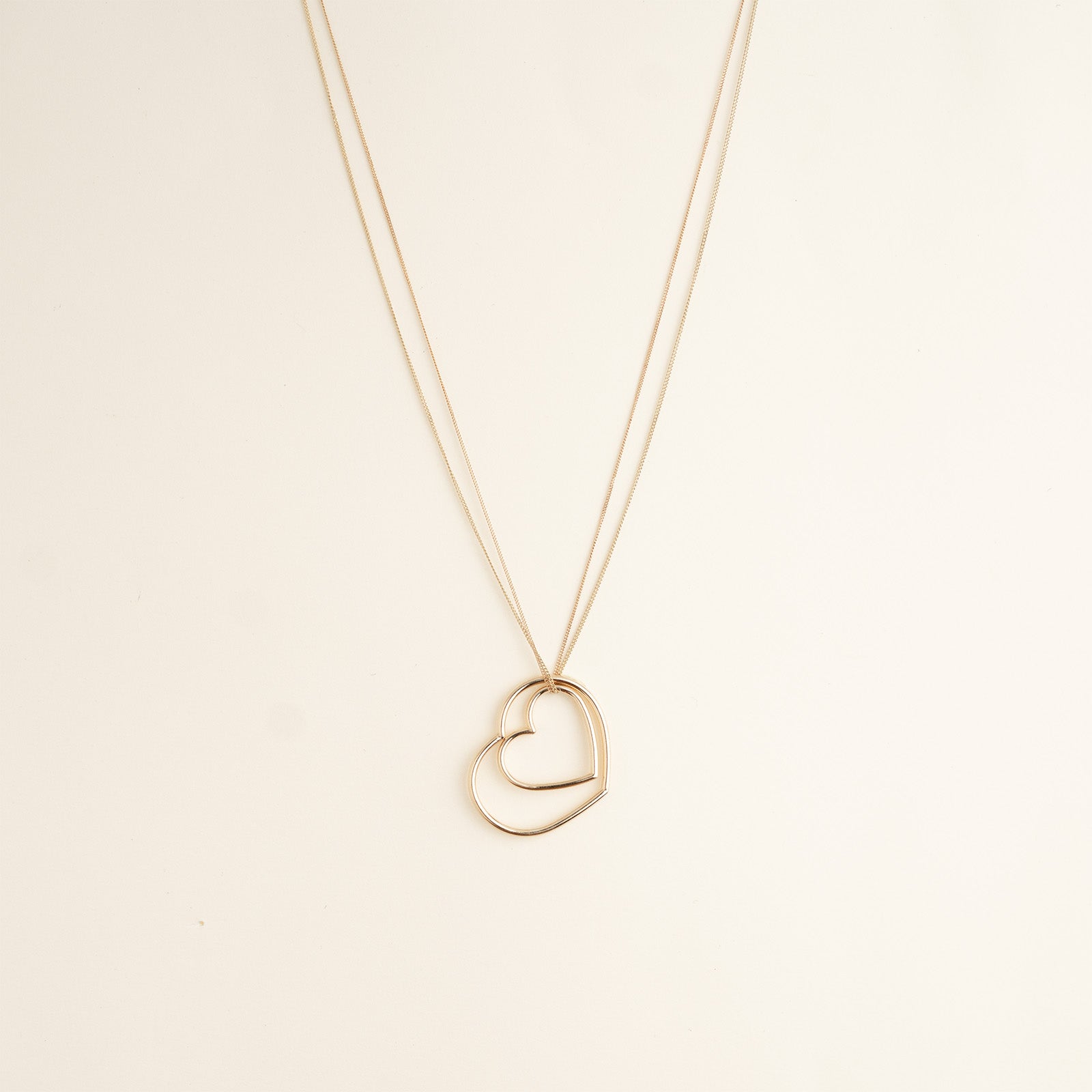 DOUBLE HEART NECKLACE