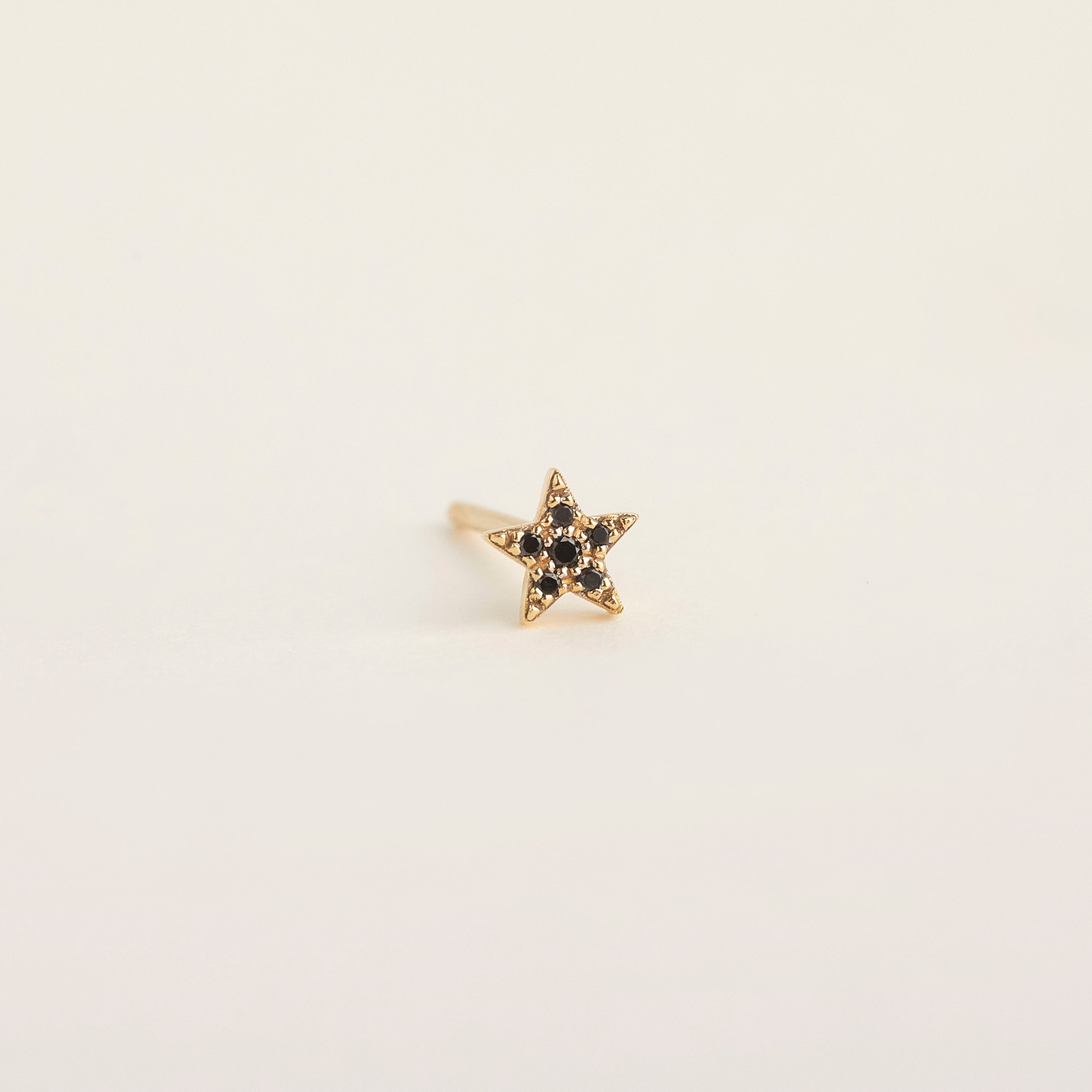 MINI BLACK STAR STUDS