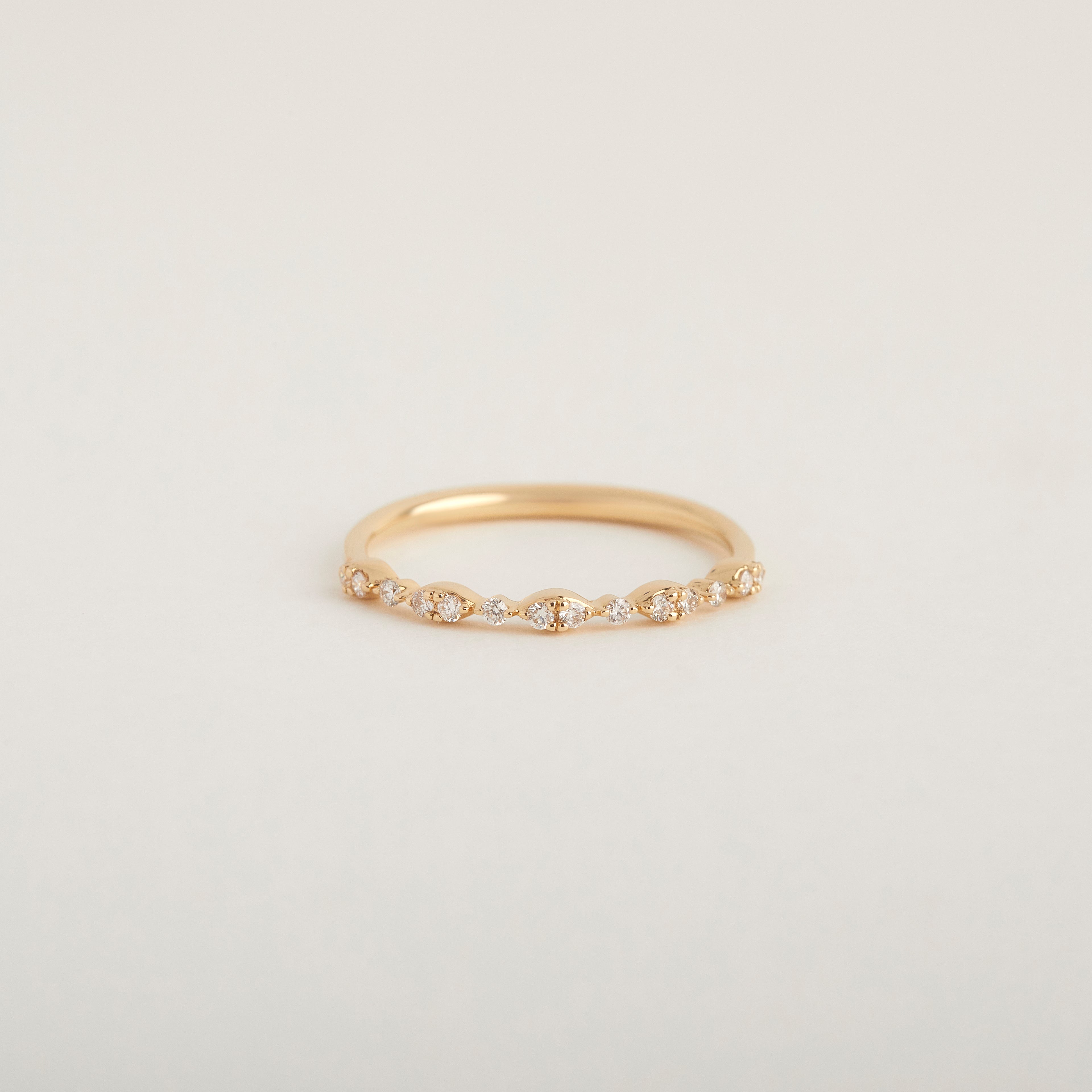 ILLUSION MARQUESE HALF ETERNITY RING