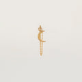 TINY MOON CHAIN EARRING