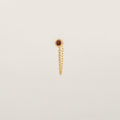 GARNET CHAIN EARRING