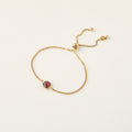 GARNET AJUSTABLE BRACELET
